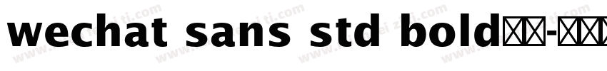 wechat sans std bold下载字体转换